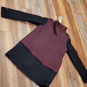 Prana Burgundy and Black Women's Jacket